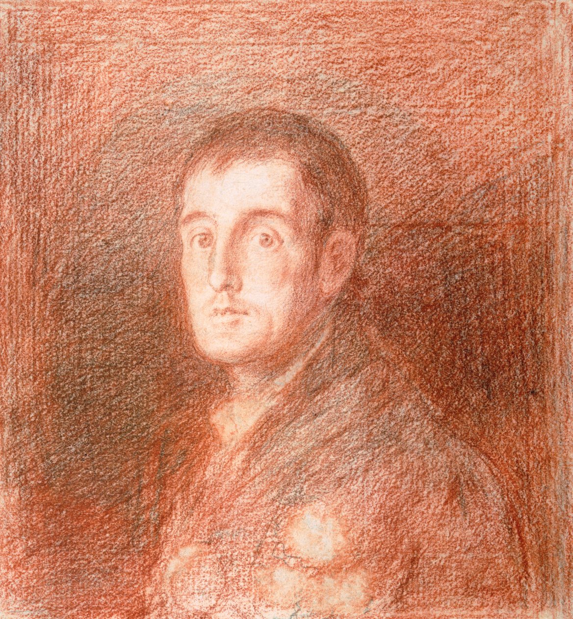 Studium do portretu konnego księcia Wellington (1769-1852) ok. 1812 (czerwona kreda na graficie) autorstwa Francisco de Goya