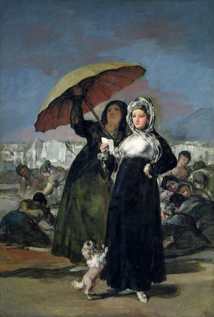 List lub Młode kobiety, c.1814-19 autorstwa Francisco de Goya