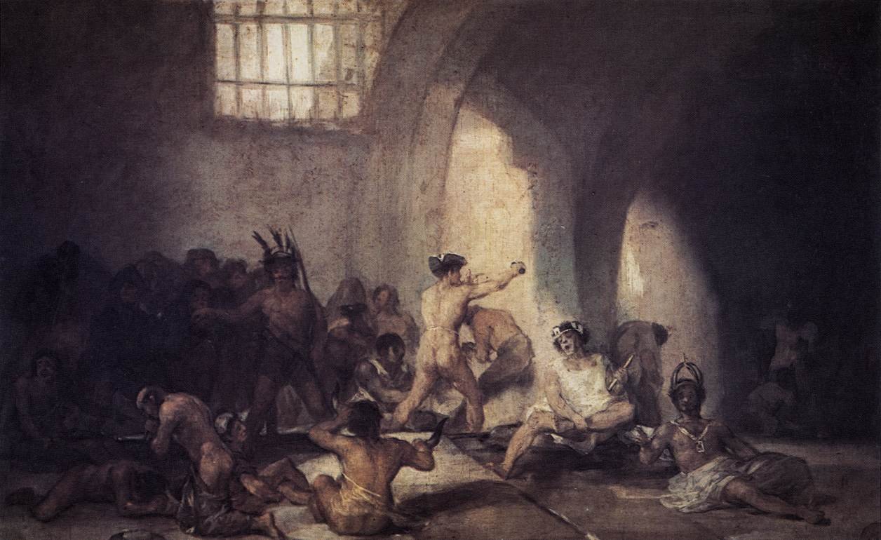 Dom wariatów autorstwa Francisco de Goya