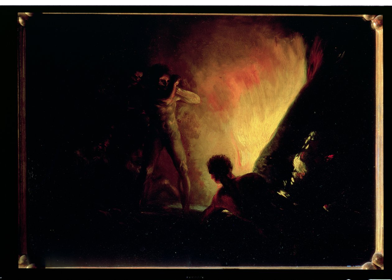 Pyre, ok. 1800-05 autorstwa Francisco de Goya