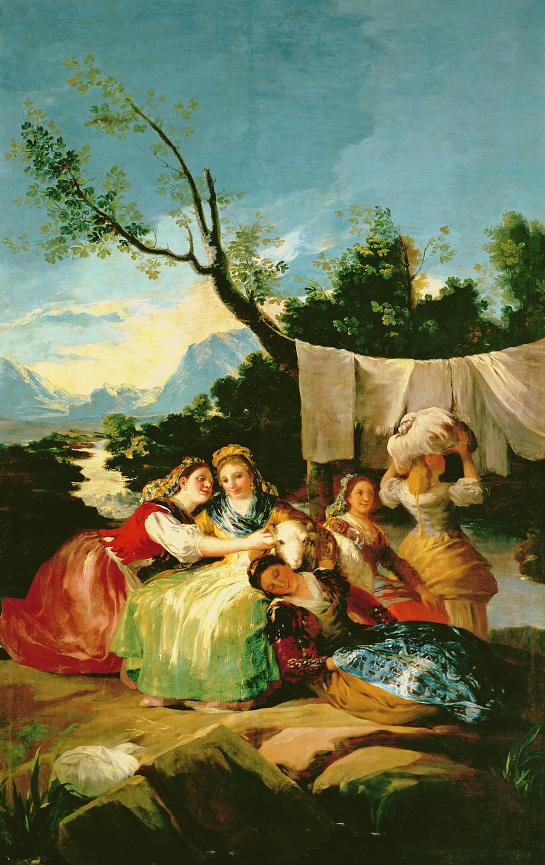 Praczki, przed 1780 autorstwa Francisco de Goya