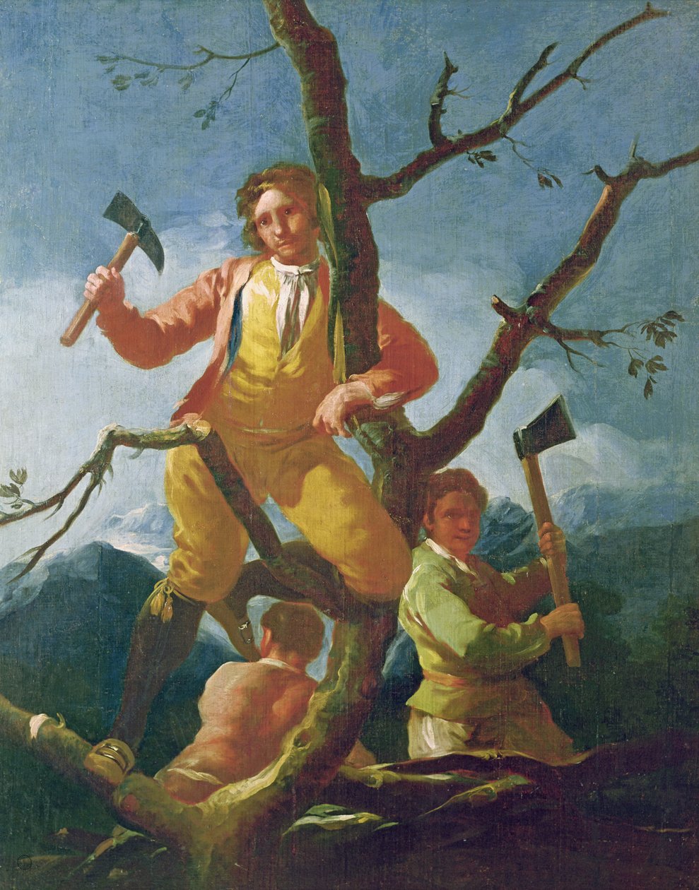 Drzeworytnicy, 1779 autorstwa Francisco de Goya