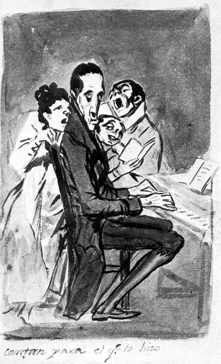 Śpiewają dla kompozytora autorstwa Francisco de Goya