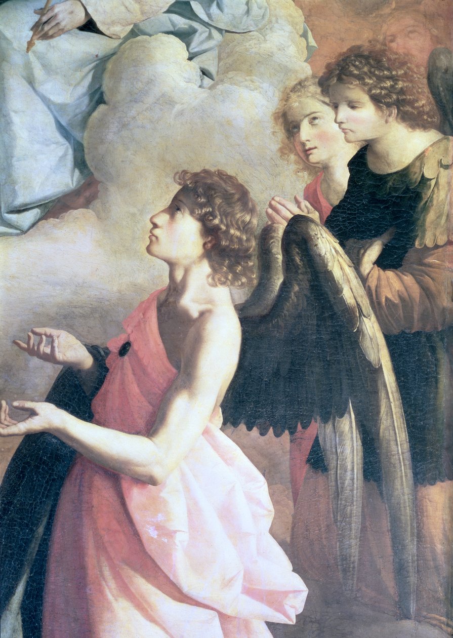 Anioły: Fragment z Apoteozy św. Hieronima, ok. 1638-1639 autorstwa Francisco de Zurbaran
