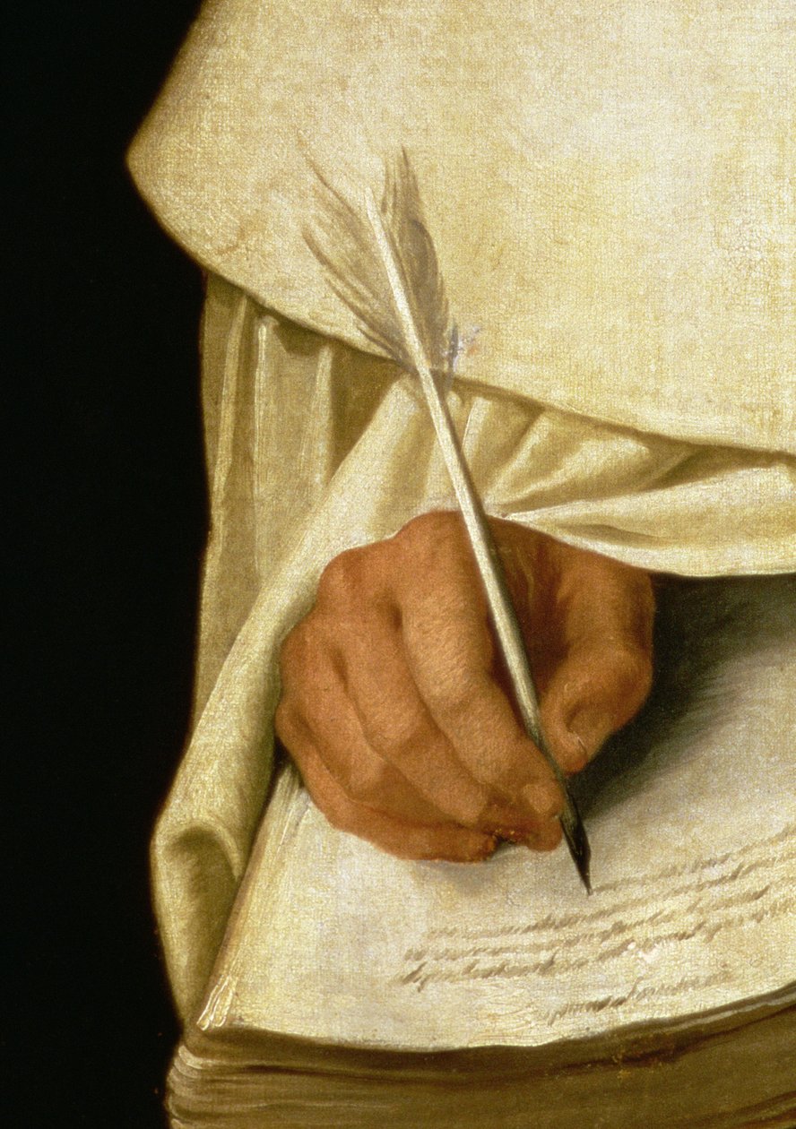 Brat Pedro Machado (zm.1604) (detal 221122) autorstwa Francisco de Zurbaran