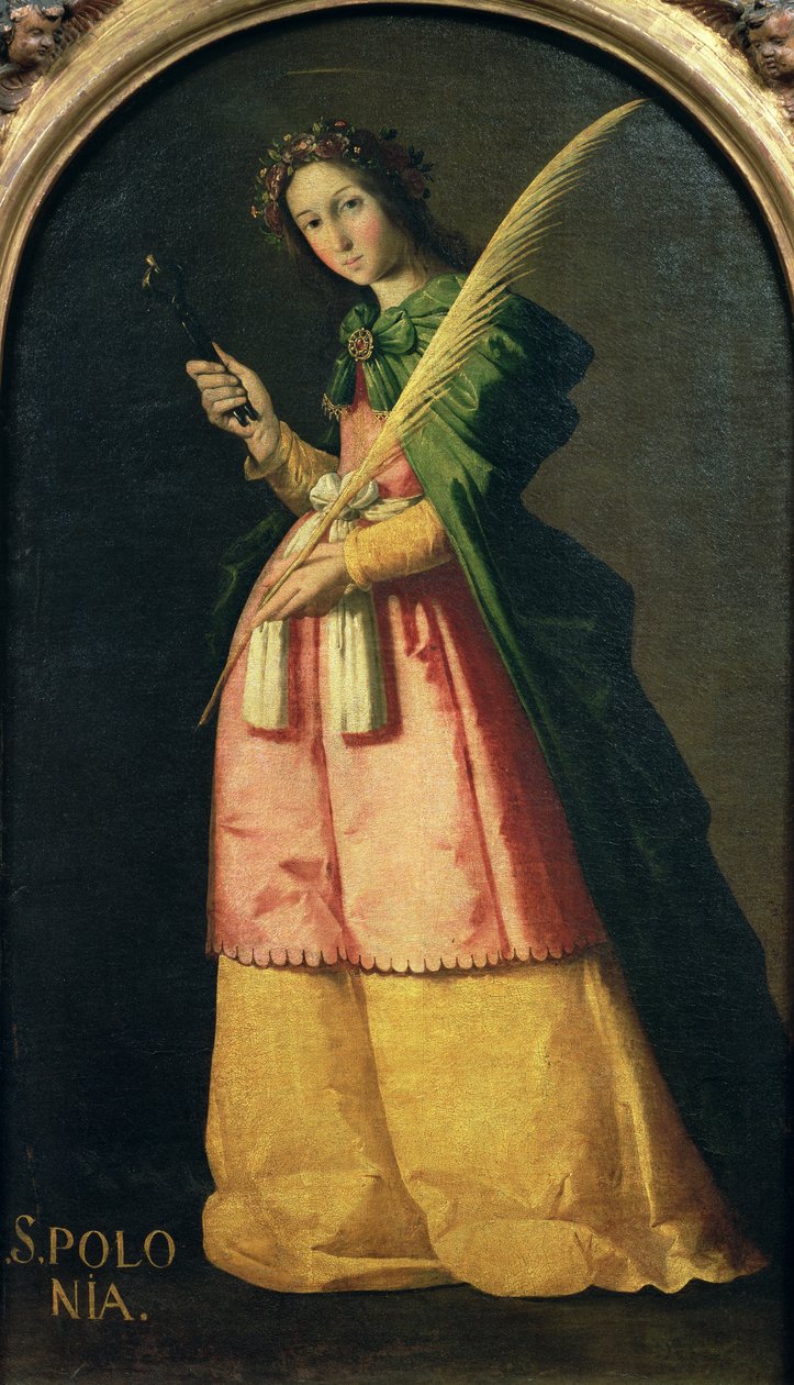 Św. Apollonia, ok.1636 autorstwa Francisco de Zurbaran