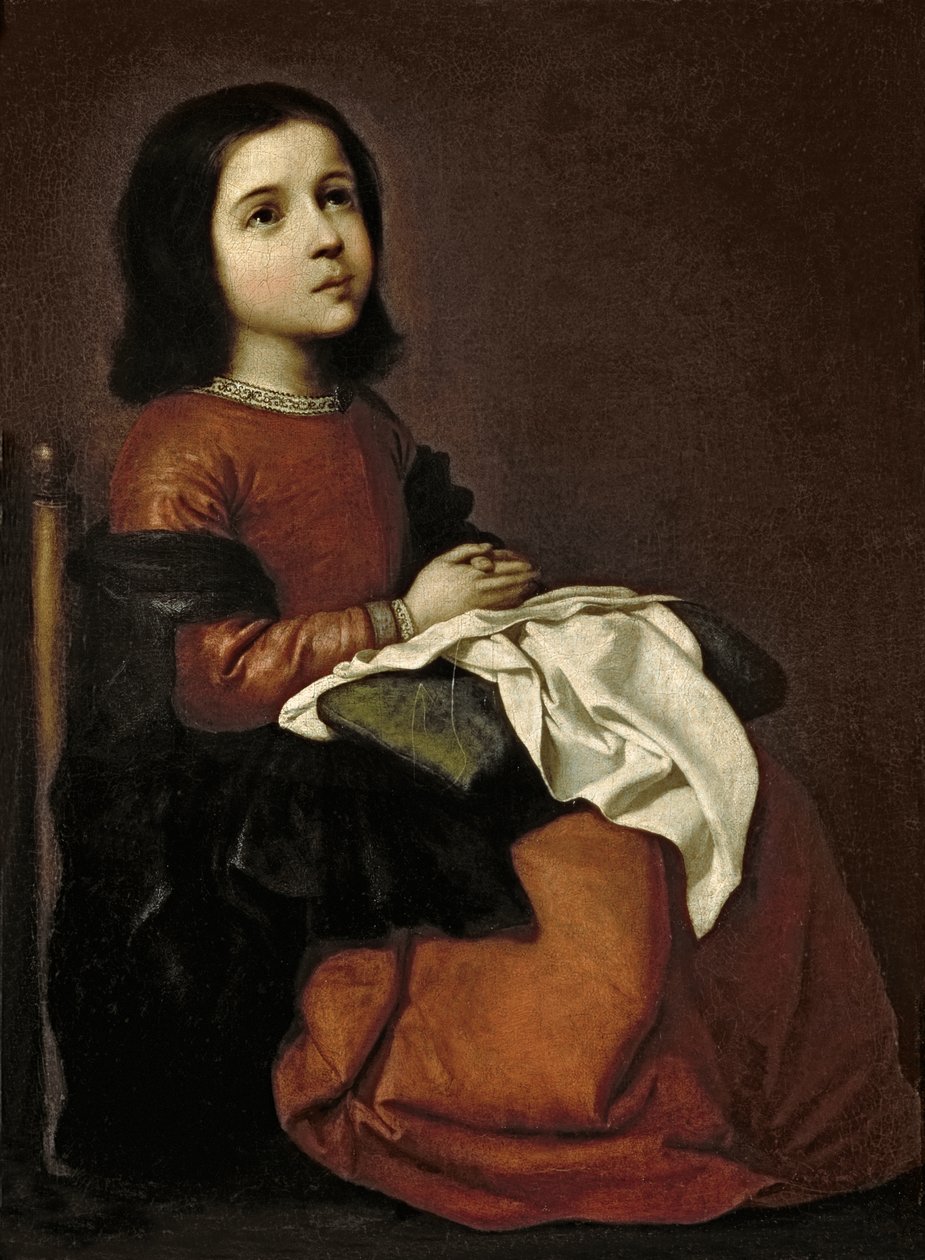 Dzieciństwo Dziewicy, c.1660 autorstwa Francisco de Zurbaran