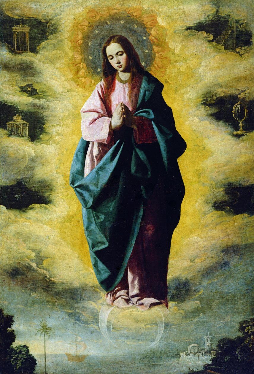Niepokalane Poczęcie, ok. 1630-35 autorstwa Francisco de Zurbaran
