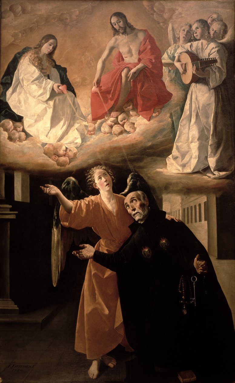 Wizja św. Alfonsa Rodrigueza (1533-1617) autorstwa Francisco de Zurbaran