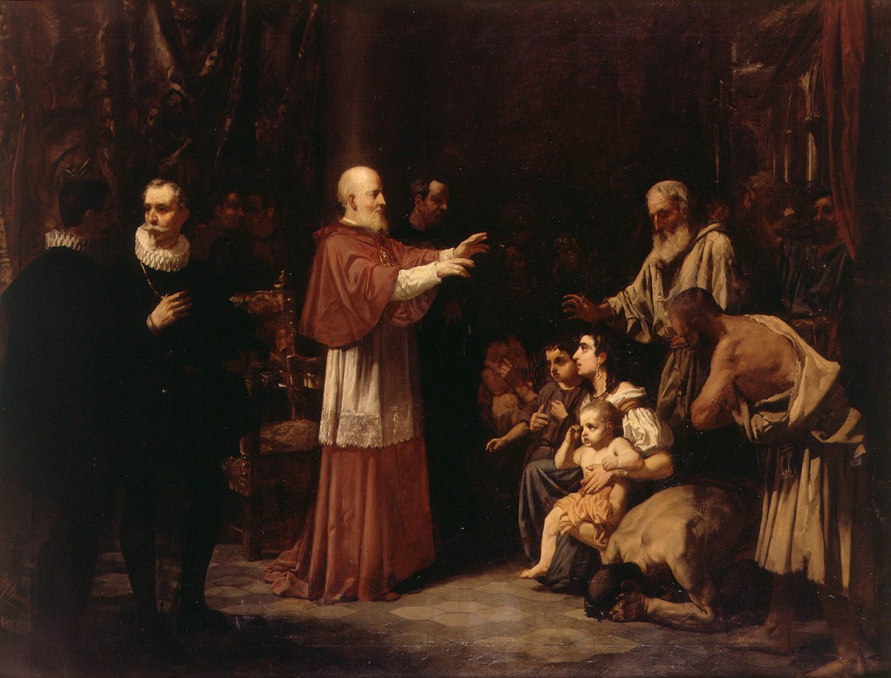 Błogosławiony Juan de Ribera w wypędzeniu Maurów autorstwa Francisco Domingo Marqués