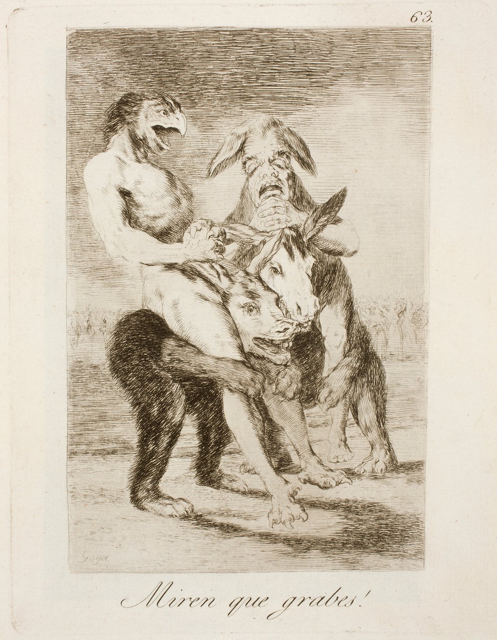Capricho nr 63 autorstwa Francisco de Goya