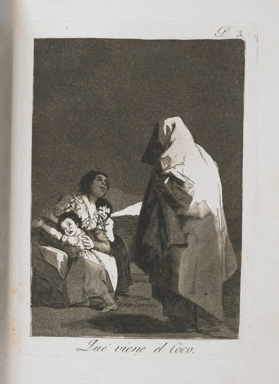 Al Conde Palatino, z Los Caprichos, 1797-1798 autorstwa Francisco de Goya