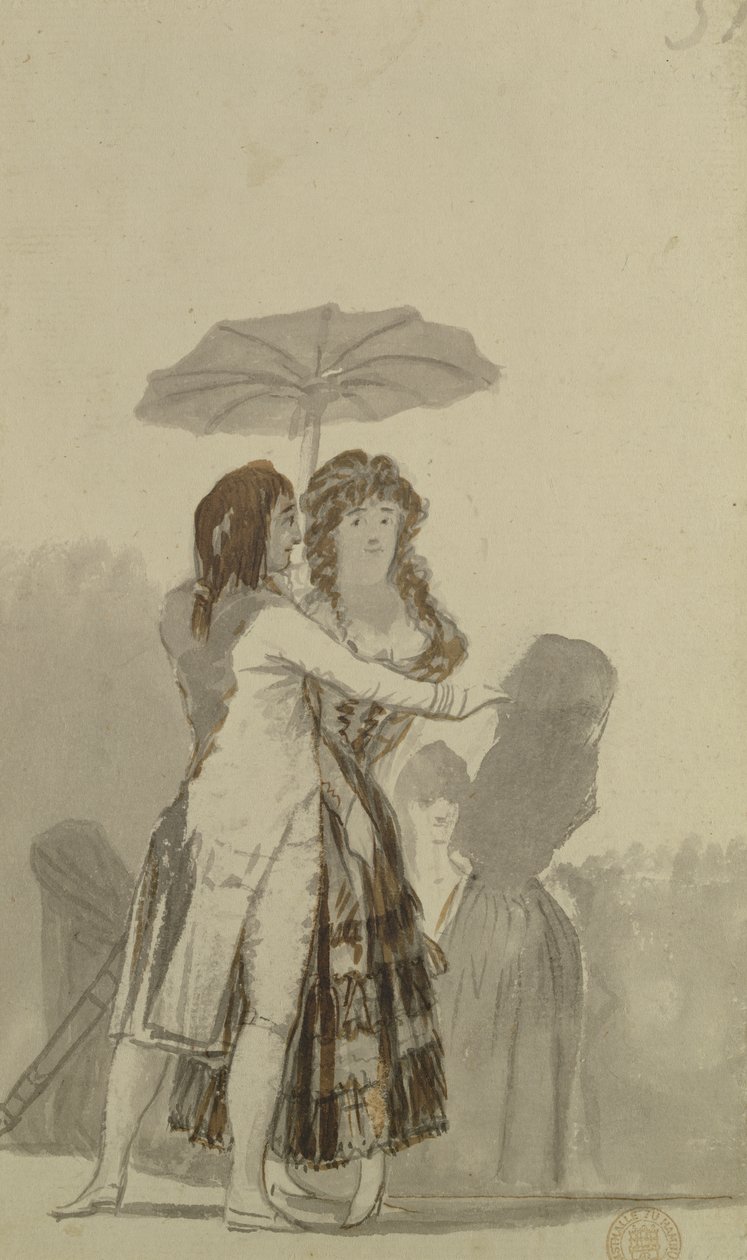 Para z parasolem autorstwa Francisco de Goya