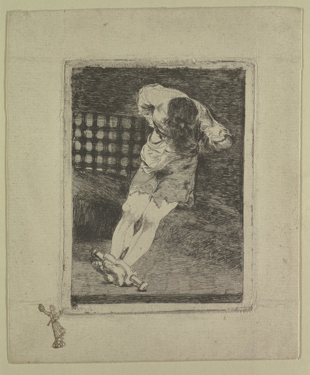 La seguridad de un reo no exige tormento (Bezpieczeństwo oskarżonego nie wymaga męki), ok.1810-20 autorstwa Francisco de Goya