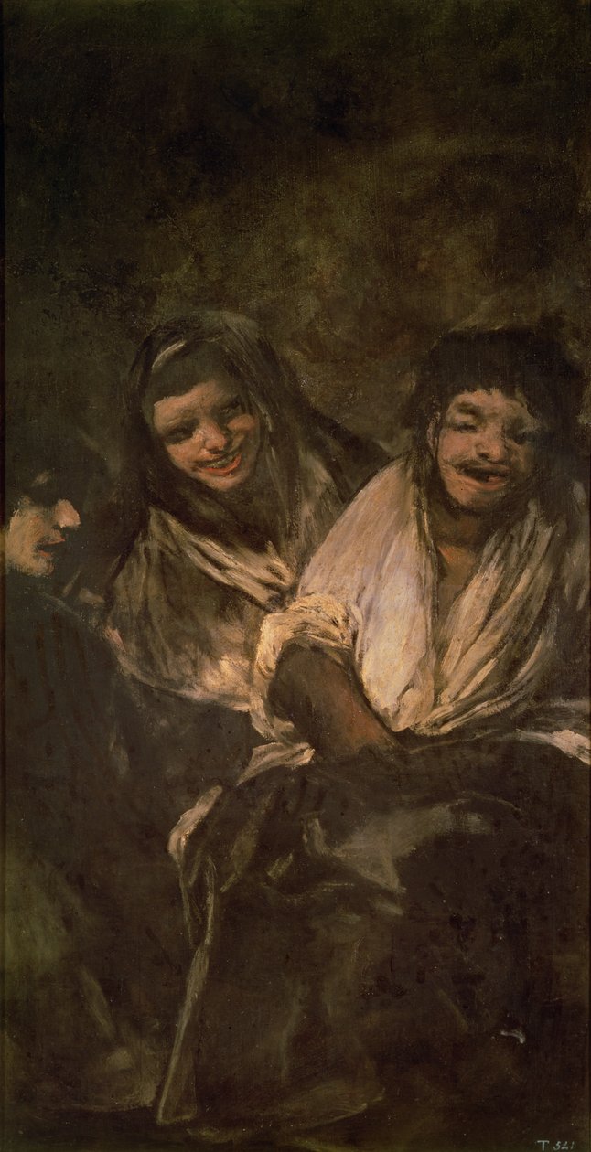 Śmiejące się postacie autorstwa Francisco de Goya