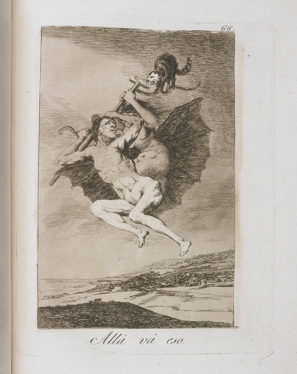 Talerz z Los Caprichos, 1797-1798 autorstwa Francisco de Goya