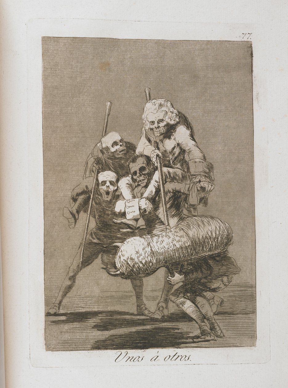 Płyta z Los Caprichos, 1797-1798 autorstwa Francisco de Goya