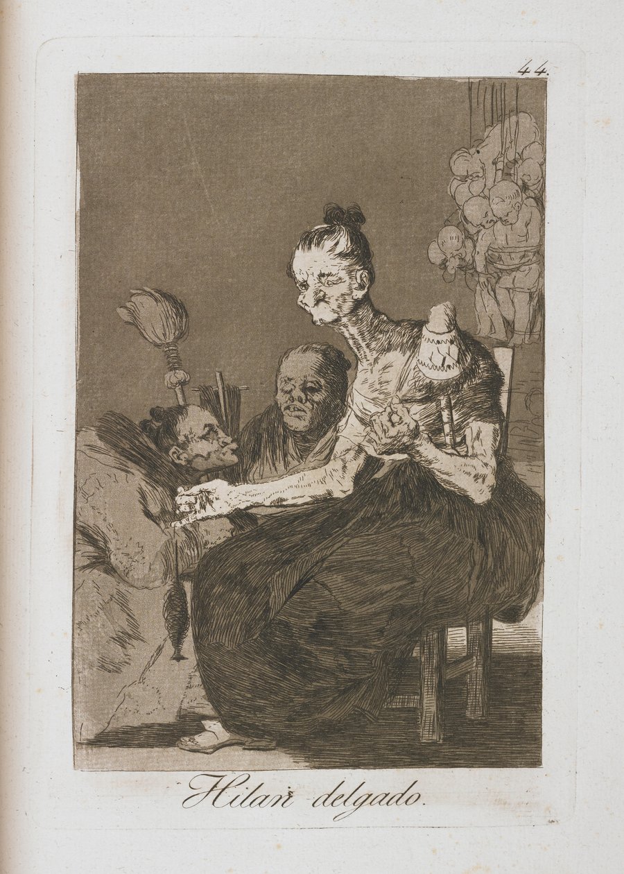 Talerz z Los Caprichos, 1797-1798 autorstwa Francisco de Goya