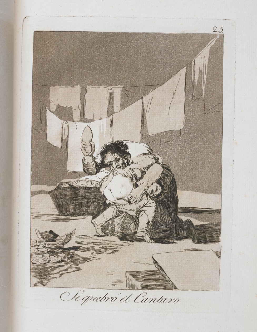 Talerz z Los Caprichos, 1797-1798 autorstwa Francisco de Goya