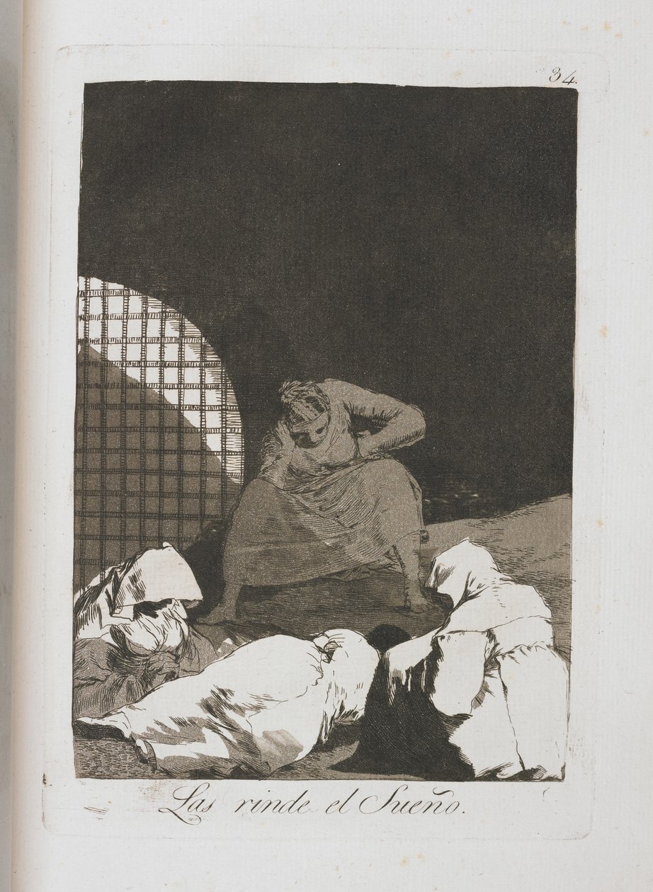 Płyta z Los Caprichos, 1797-1798 autorstwa Francisco de Goya