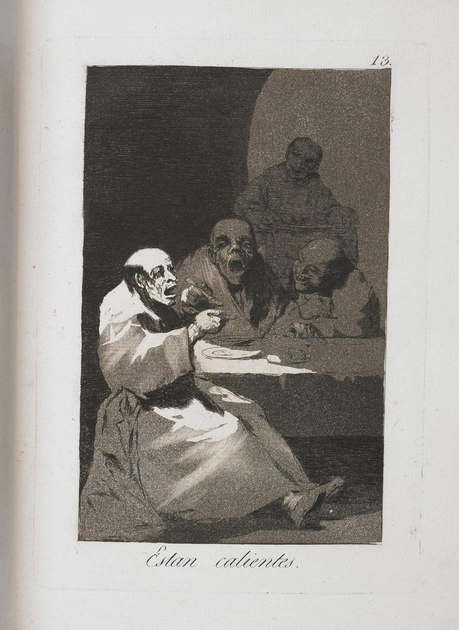 Talerz z Los Caprichos, 1797-1798 autorstwa Francisco de Goya