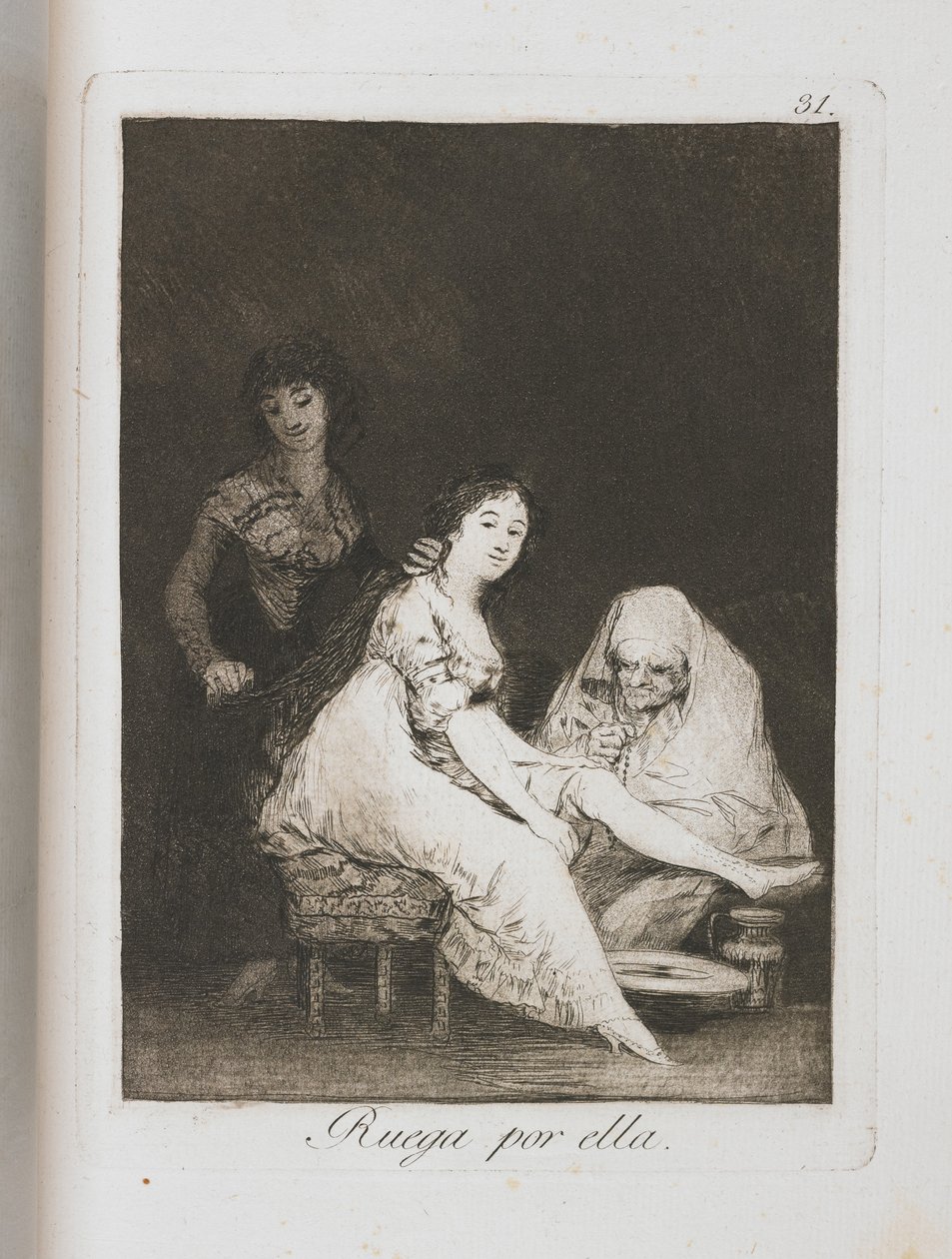Płyta z Los Caprichos, 1797-1798 autorstwa Francisco de Goya