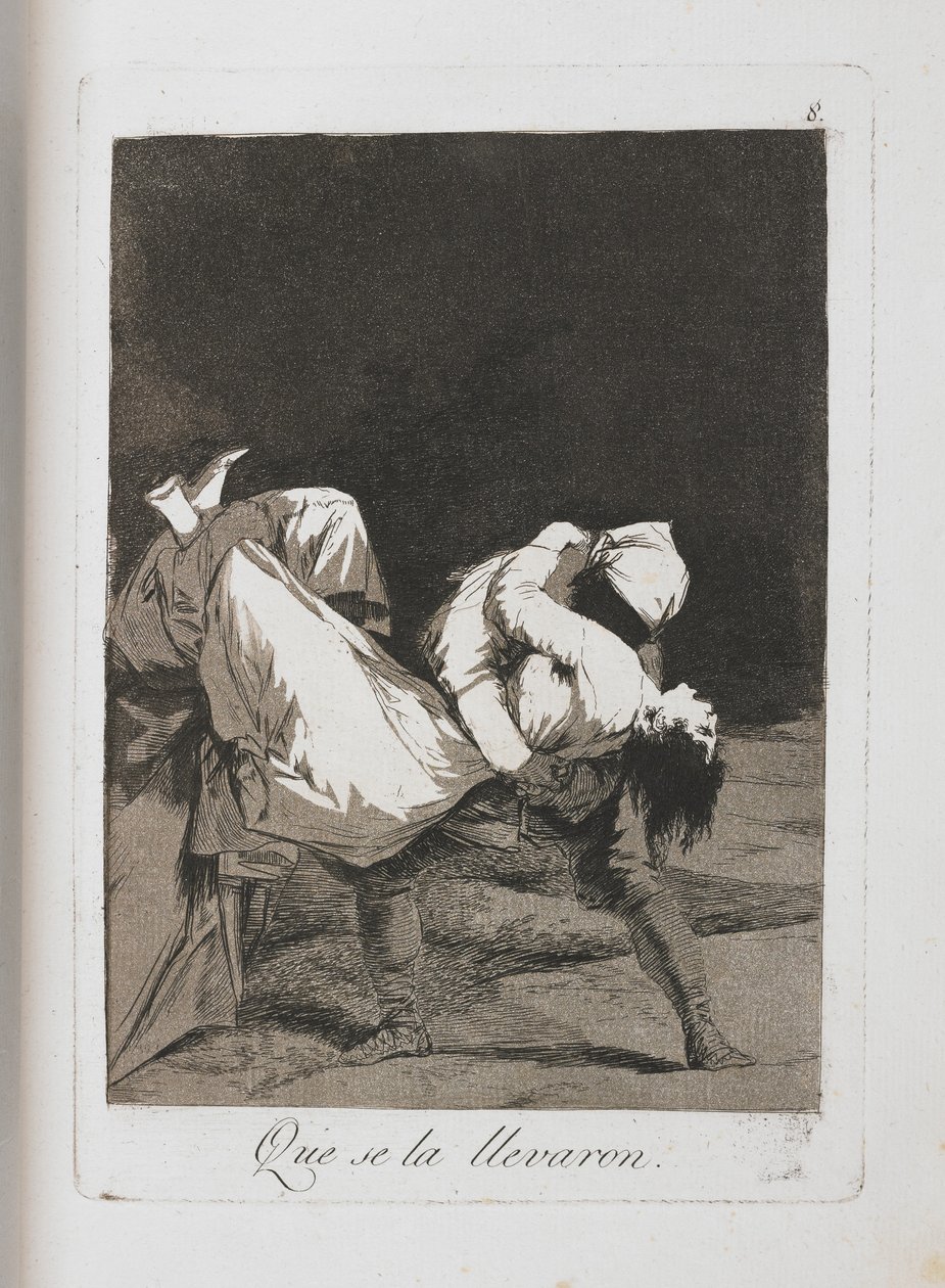 Talerz z Los Caprichos, 1797-1798 autorstwa Francisco de Goya