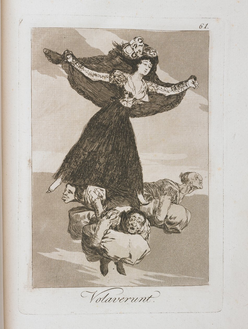 Talerz z Los Caprichos, 1797-1798 autorstwa Francisco de Goya