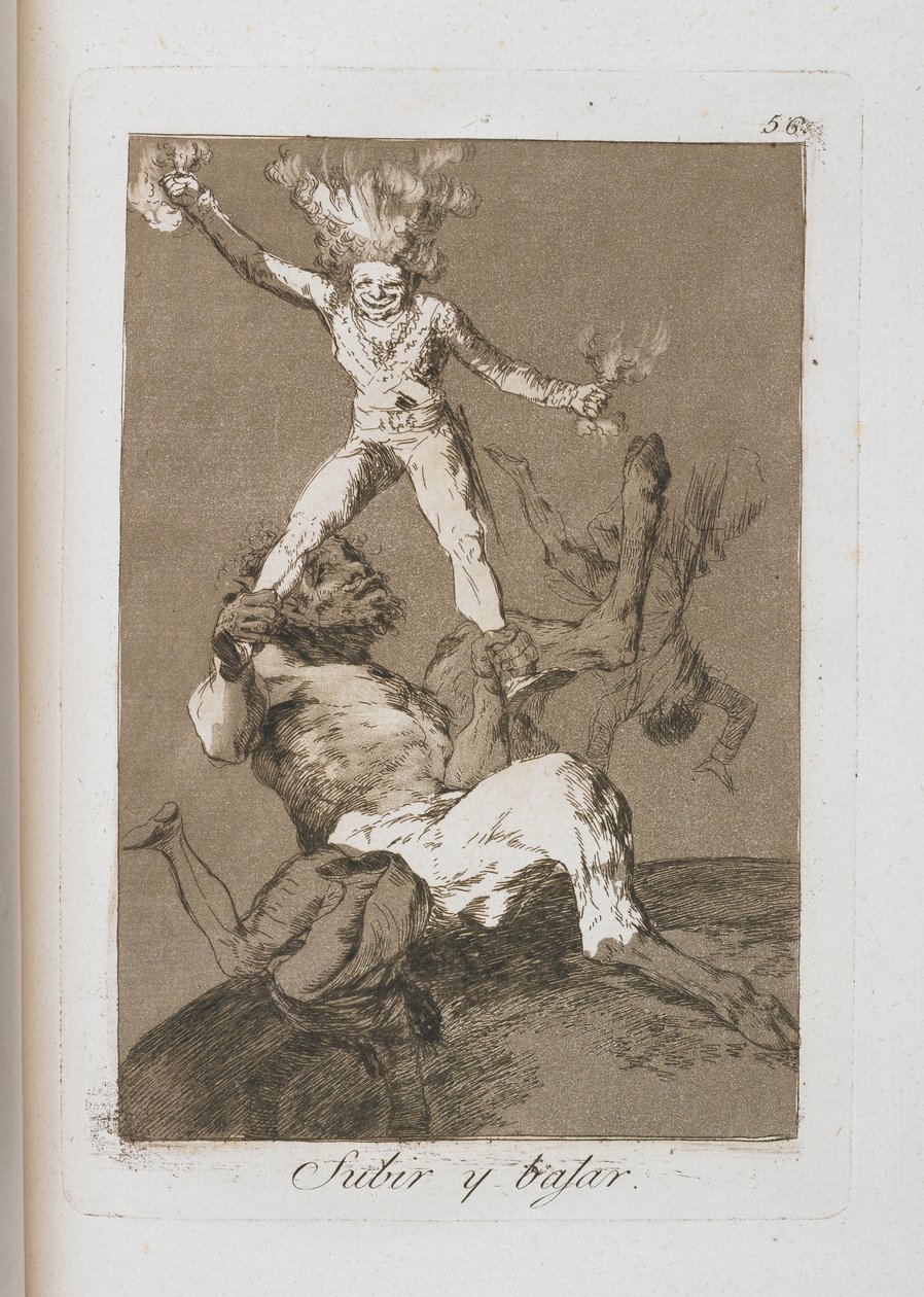Talerz z Los Caprichos, 1797-1798 autorstwa Francisco de Goya
