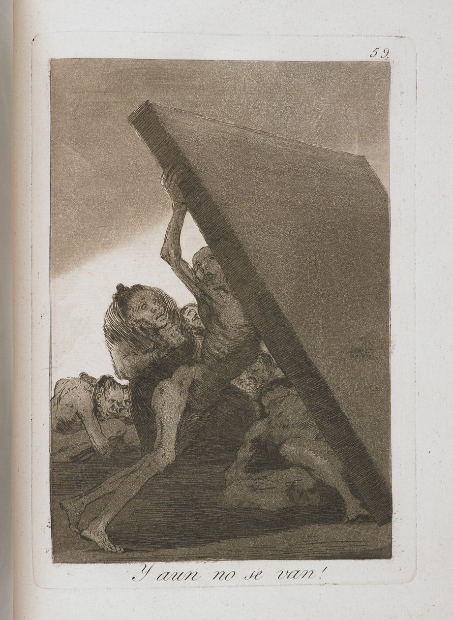 Talerz z Los Caprichos, 1797-1798 autorstwa Francisco de Goya