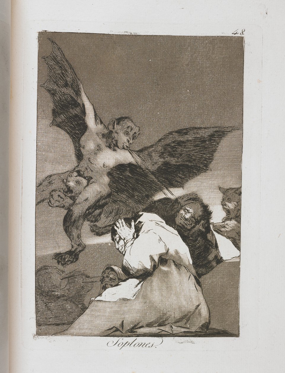Talerz z Los Caprichos, 1797-1798 autorstwa Francisco de Goya