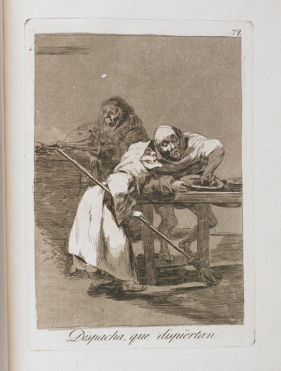 Talerz z Los Caprichos, 1797-1798 autorstwa Francisco de Goya