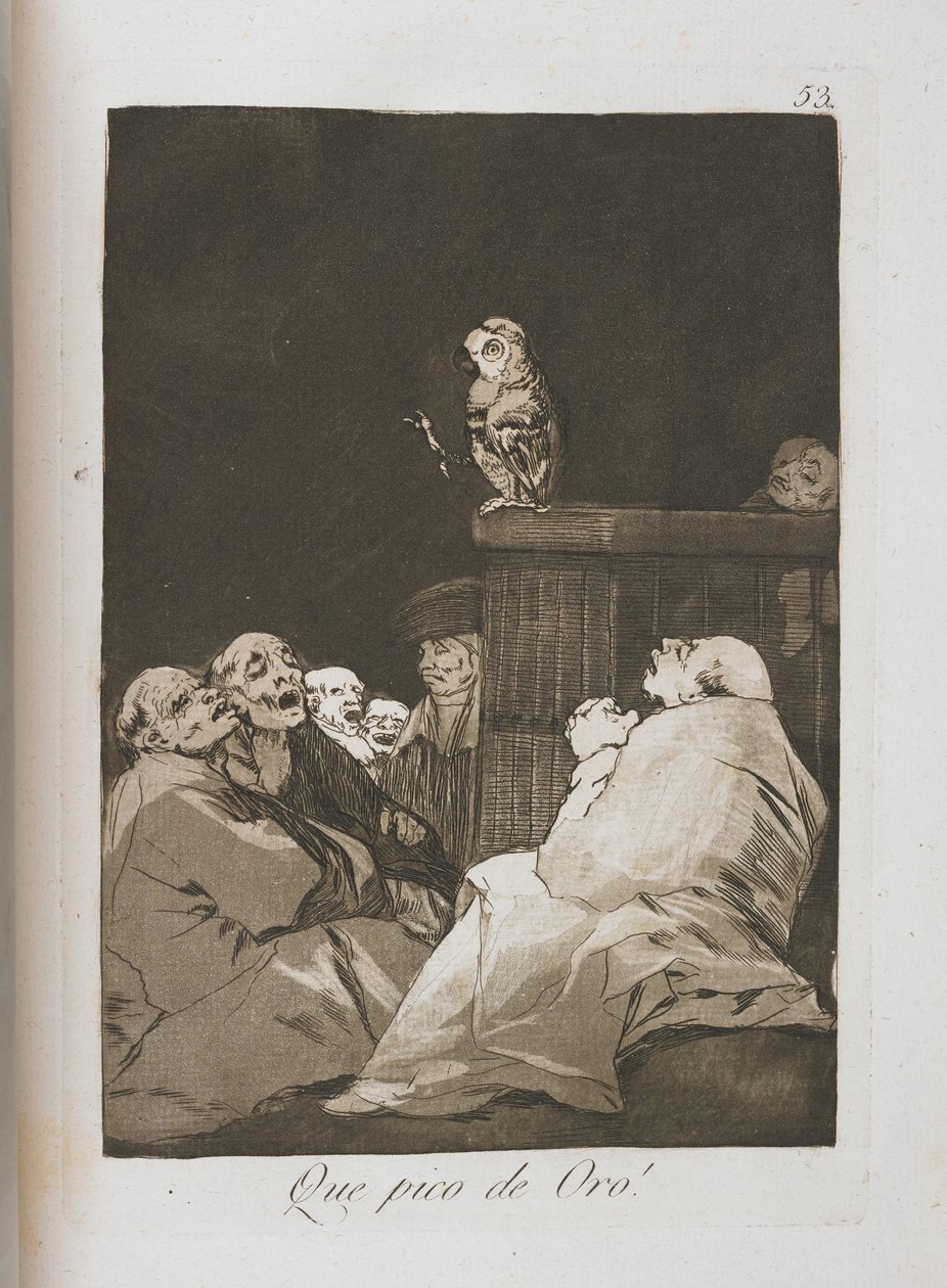 Talerz z Los Caprichos, 1797-1798 autorstwa Francisco de Goya