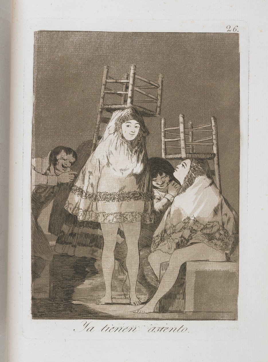 Talerz z Los Caprichos, 1797-1798 autorstwa Francisco de Goya