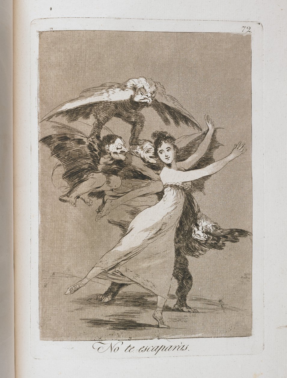 Talerz z Los Caprichos, 1797-1798 autorstwa Francisco de Goya