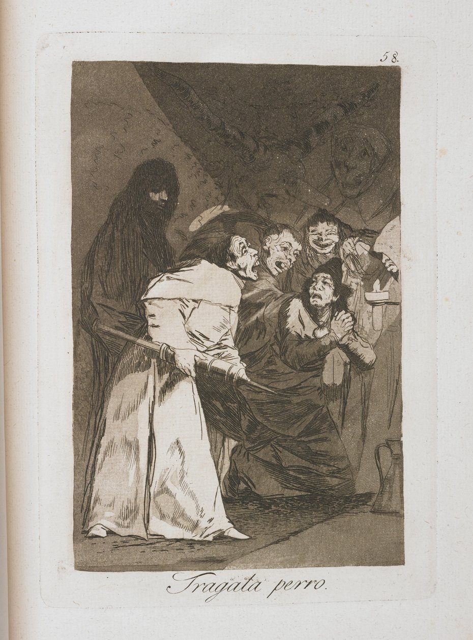 Talerz z Los Caprichos, 1797-1798 autorstwa Francisco de Goya