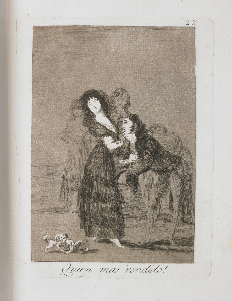 Talerz z Los Caprichos, 1797-1798 autorstwa Francisco de Goya