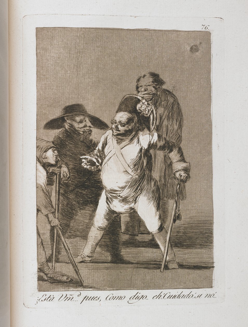 Talerz z Los Caprichos, 1797-1798 autorstwa Francisco de Goya