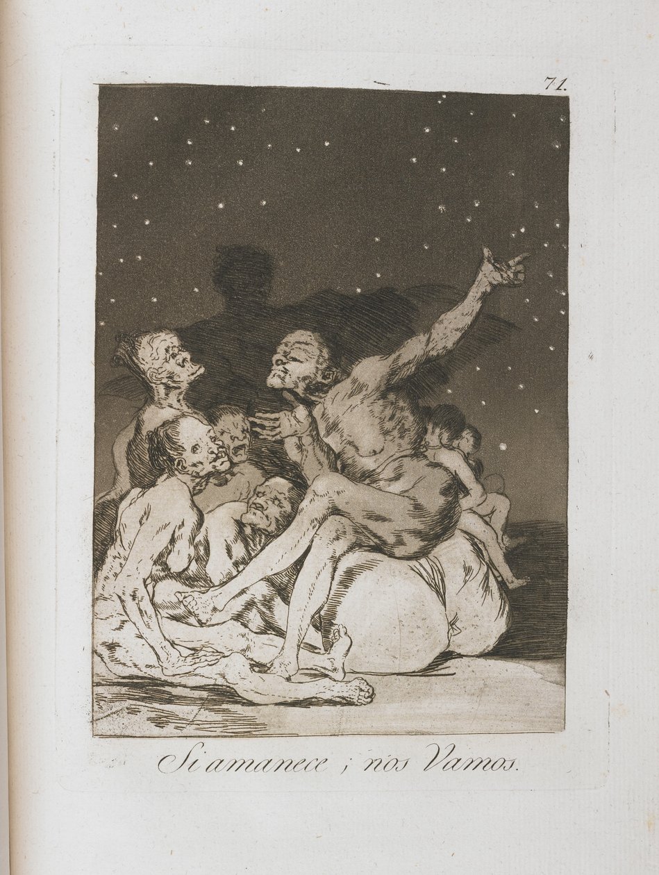 Talerz z Los Caprichos, 1797-1798 autorstwa Francisco de Goya
