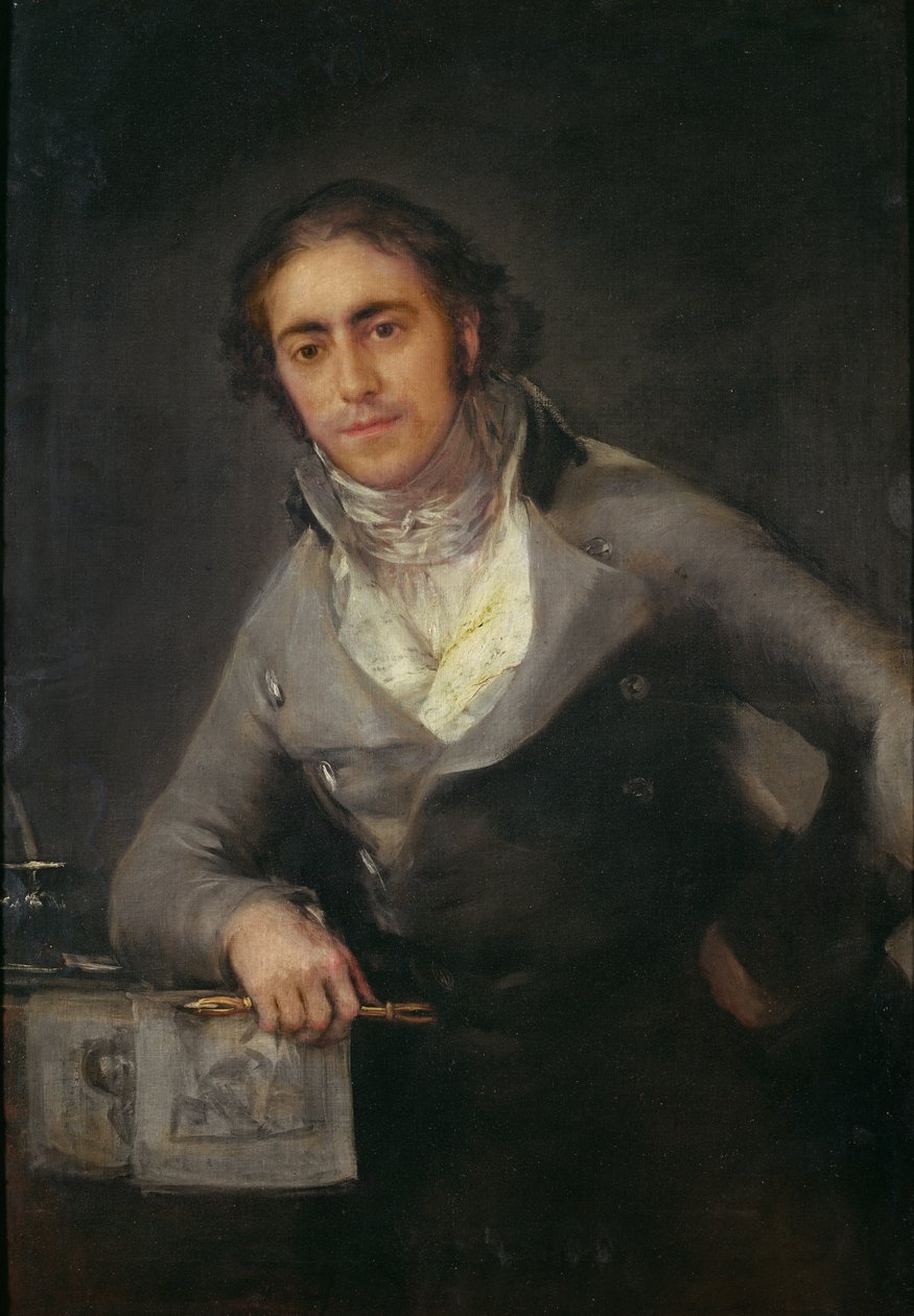 Portret mężczyzny, dawniej uważanego za Don Evaristo Perez de Castro autorstwa Francisco de Goya