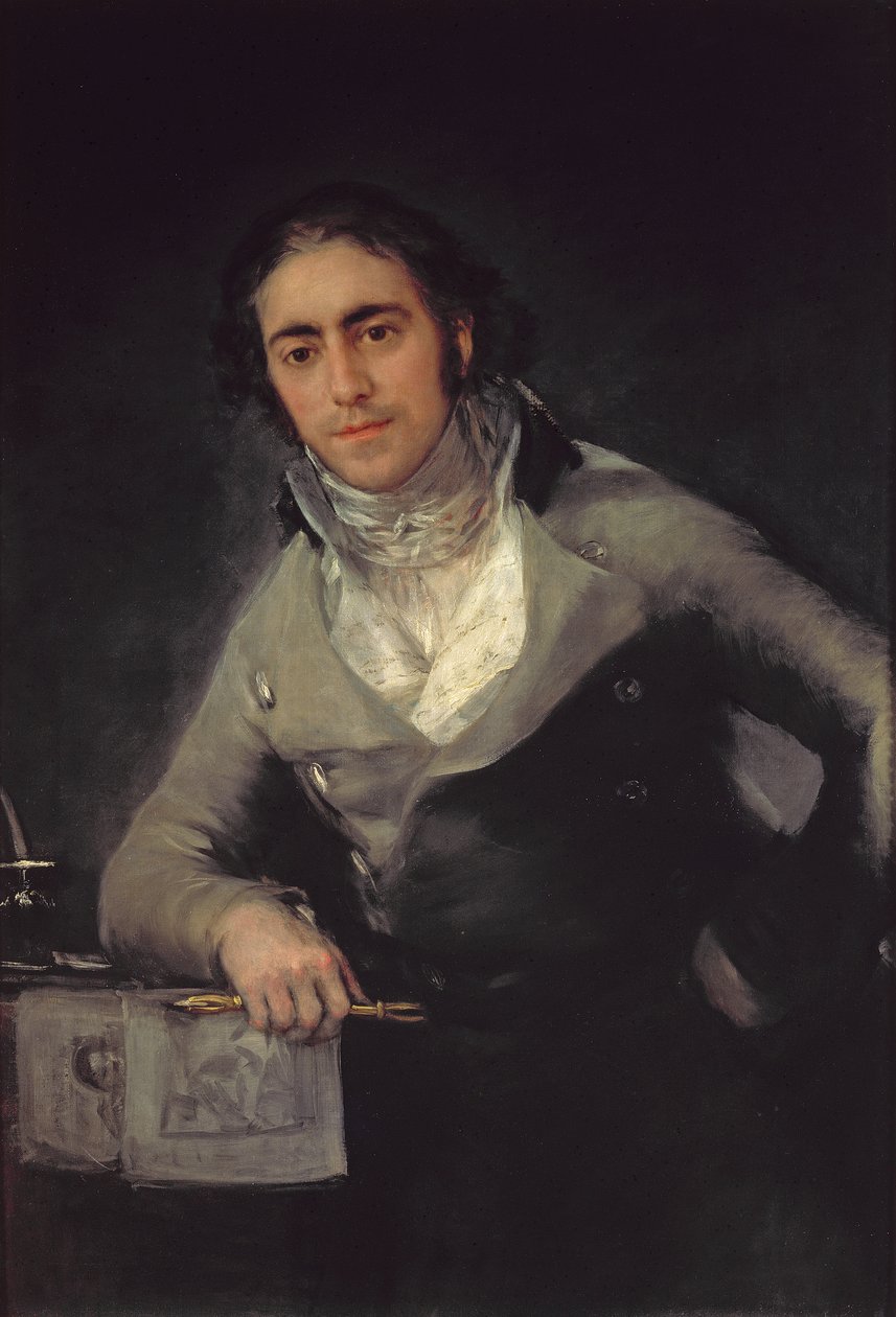 Portret mężczyzny, który miał być Don Evaristo Perez de Castro autorstwa Francisco de Goya