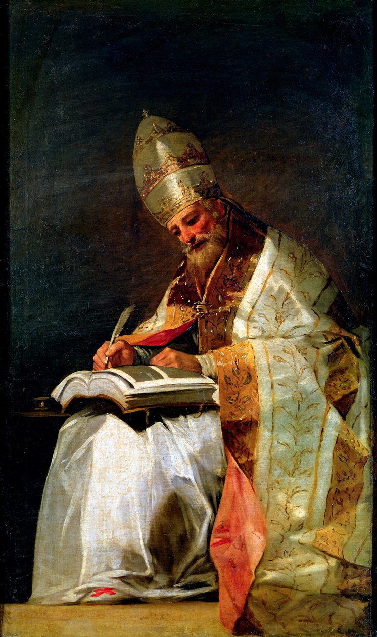 Św. Grzegorz Wielki, 1795-99 autorstwa Francisco de Goya
