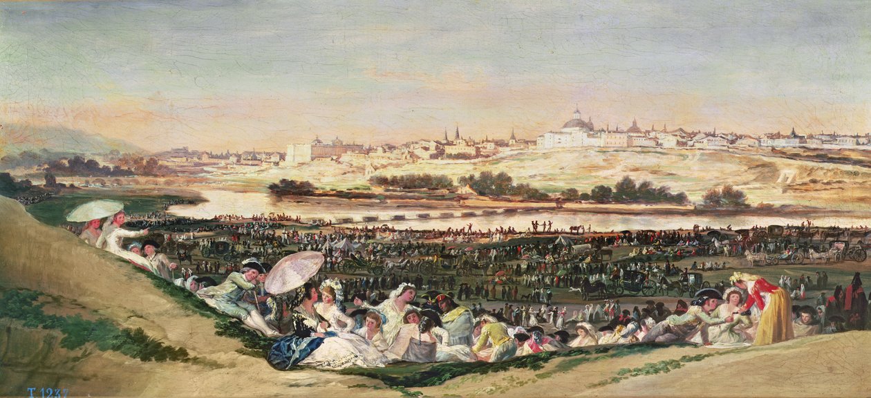 Łąka w San Isidro, 1788 autorstwa Francisco de Goya