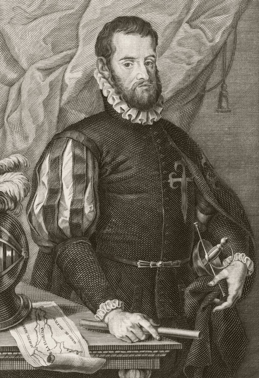 Pedro Menendez de Aviles autorstwa Francisco de Paula Marti Mora