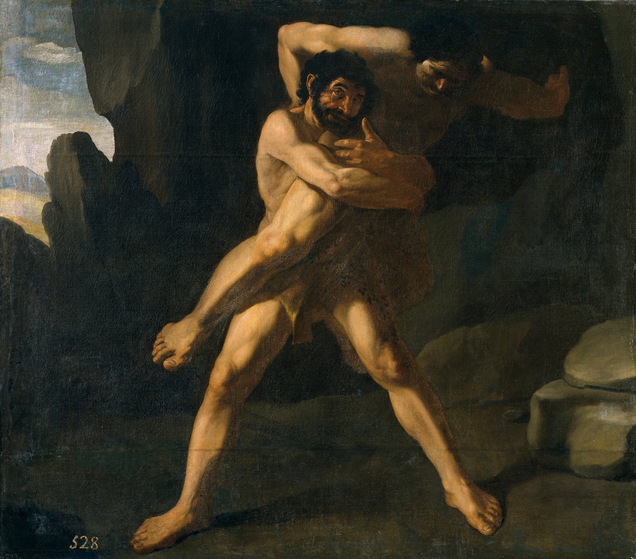 Herkules walczący z Anteusem autorstwa Francisco de Zurbaran
