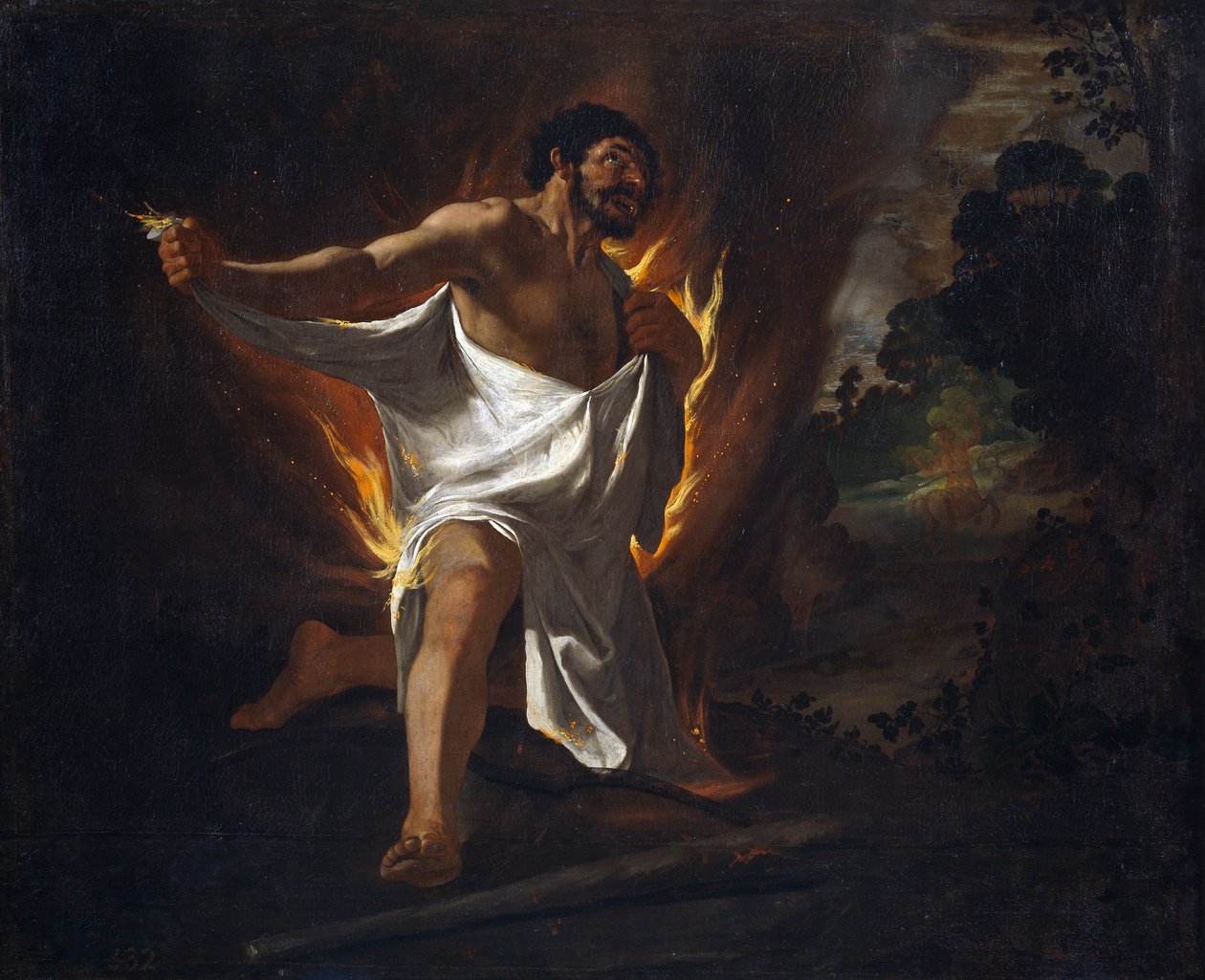 Śmierć Herkulesa autorstwa Francisco de Zurbaran