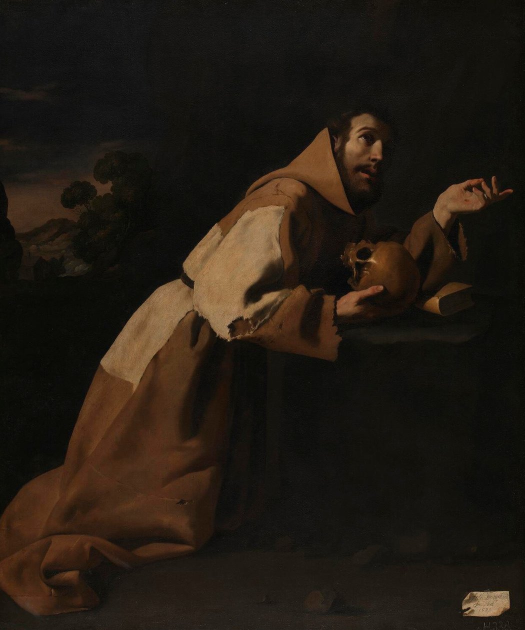 Św. Franciszek w medytacji autorstwa Francisco de Zurbaran