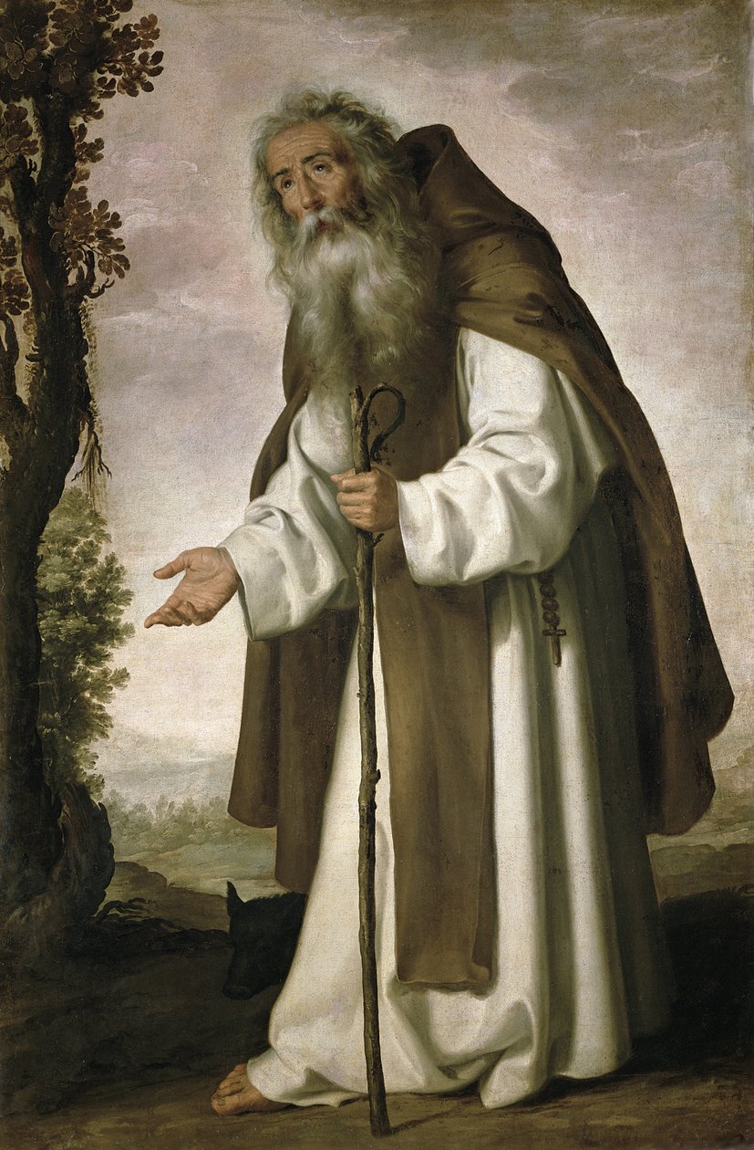 Św. Antoni przygnębiony, 1640 autorstwa Francisco de Zurbaran