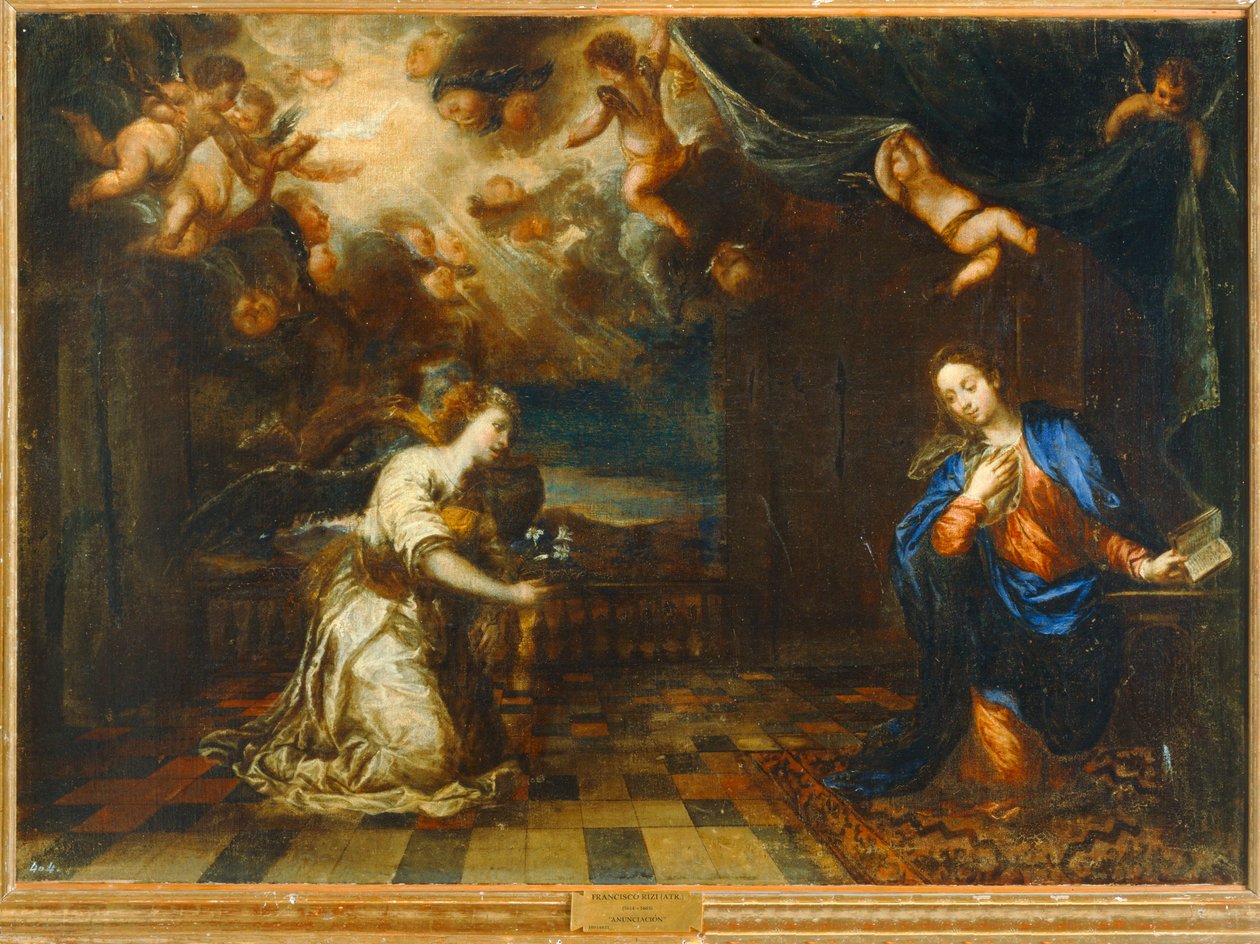 Zwiastowanie (obraz) autorstwa Francisco (1608 1685) Rizi