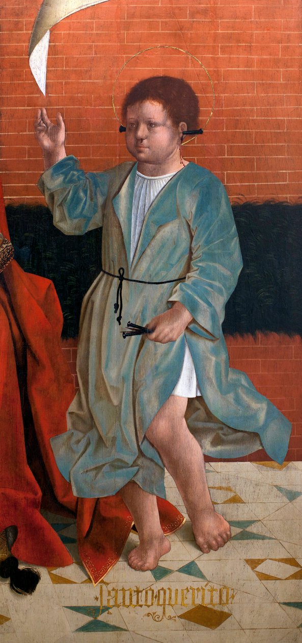 Św. Cyr - detal Matki Bożej Łaskawej, Św. Cyr, detal, autorstwa Francisco autorstwa Francisco (attr.to) Henriques